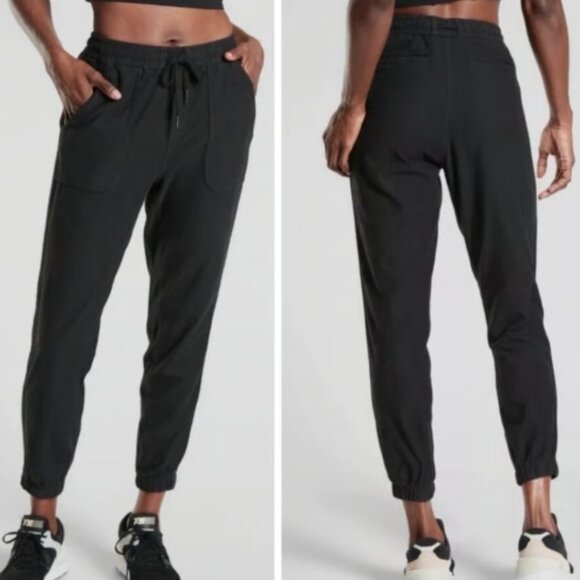 ATHLETA Farallon Jogger Black Size Large - Picture 1 of 10